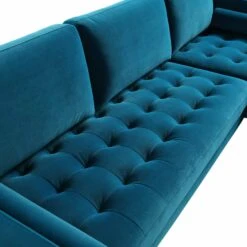 Henrietta Grand 4-Seater LHF Chaise End Sofa, Teal Velvet 23 Henrietta Grand 4-Seater LHF Chaise End Sofa, Teal Velvet -Entreprise Cc Shop BOSF 9680 TEAL VELRHF detail1 f5526a26 16da 44a8 85cd efda0954a56b