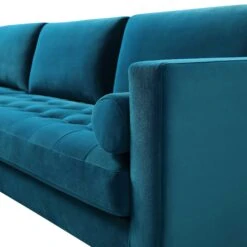 Henrietta Grand 4-Seater RHF Chaise End Sofa, Teal Velvet 22 Henrietta Grand 4-Seater RHF Chaise End Sofa, Teal Velvet -Entreprise Cc Shop BOSF 9680 TEAL VELRHF detail2
