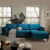 Henrietta Grand 4-Seater RHF Chaise End Sofa, Teal Velvet 2 Henrietta Grand 4-Seater RHF Chaise End Sofa, Teal Velvet -Entreprise Cc Shop BOSF 9680 TEAL VELRHF main