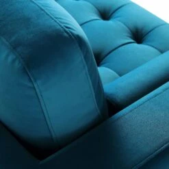 Henrietta 2-Seater Sofa, Teal Velvet -Entreprise Cc Shop BOSF 9680 TEAL VEL detail3