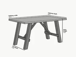 Lambeth Concrete Effect 150cm Dining Table -Entreprise Cc Shop BSD 023 Grey