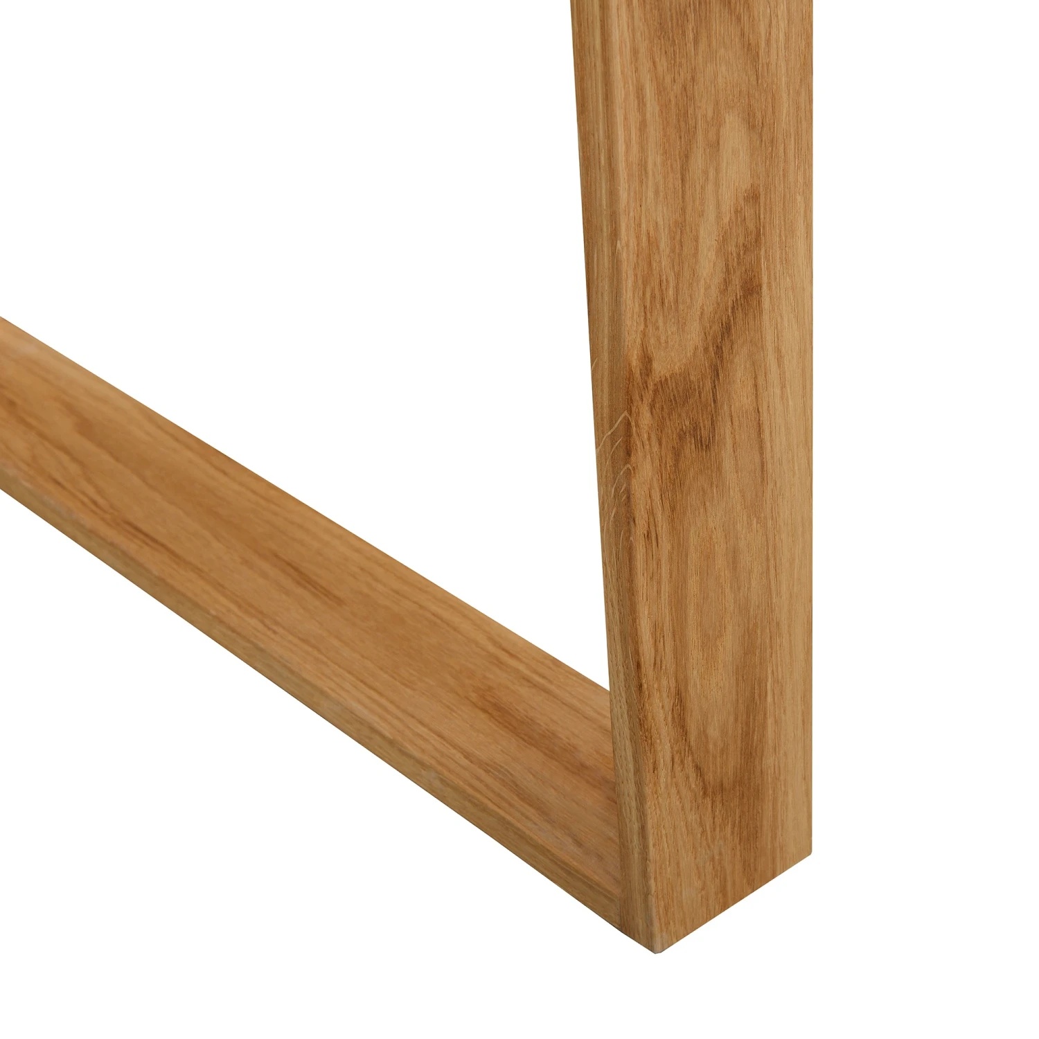 Heather Solid Oak And Matt White Large 2 Drawer Desk 10 Heather Solid Oak And Matt White Large 2 Drawer Desk - Image 8