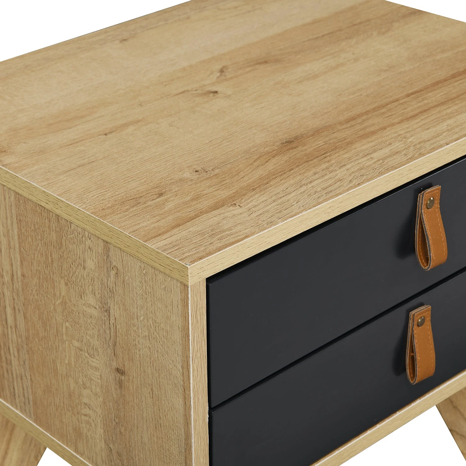 Tallis Two Tone Bedside Table With 2 Drawers 8 Tallis Two Tone Bedside Table With 2 Drawers - Image 6