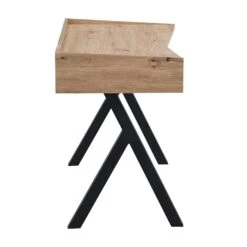 Lytton 1-Drawer Oak Effect Desk With Angled Desk Top 21 Lytton 1-Drawer Oak Effect Desk With Angled Desk Top -Entreprise Cc Shop BSD 060 5