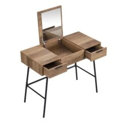 Selwyn Oak Effect Console Dressing Table -Entreprise Cc Shop BSD 062 WB4