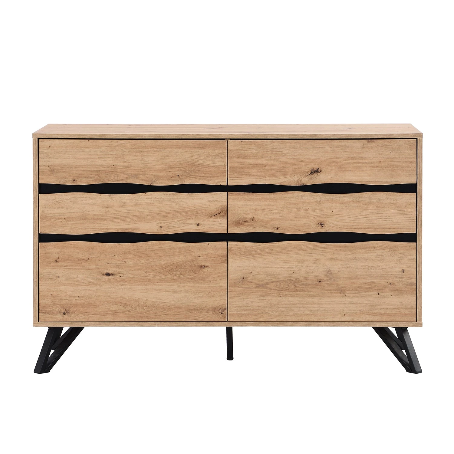 Weston Oak Effect 6 Drawer Chest Of Drawers 10 Weston Oak Effect 6 Drawer Chest Of Drawers - Image 8