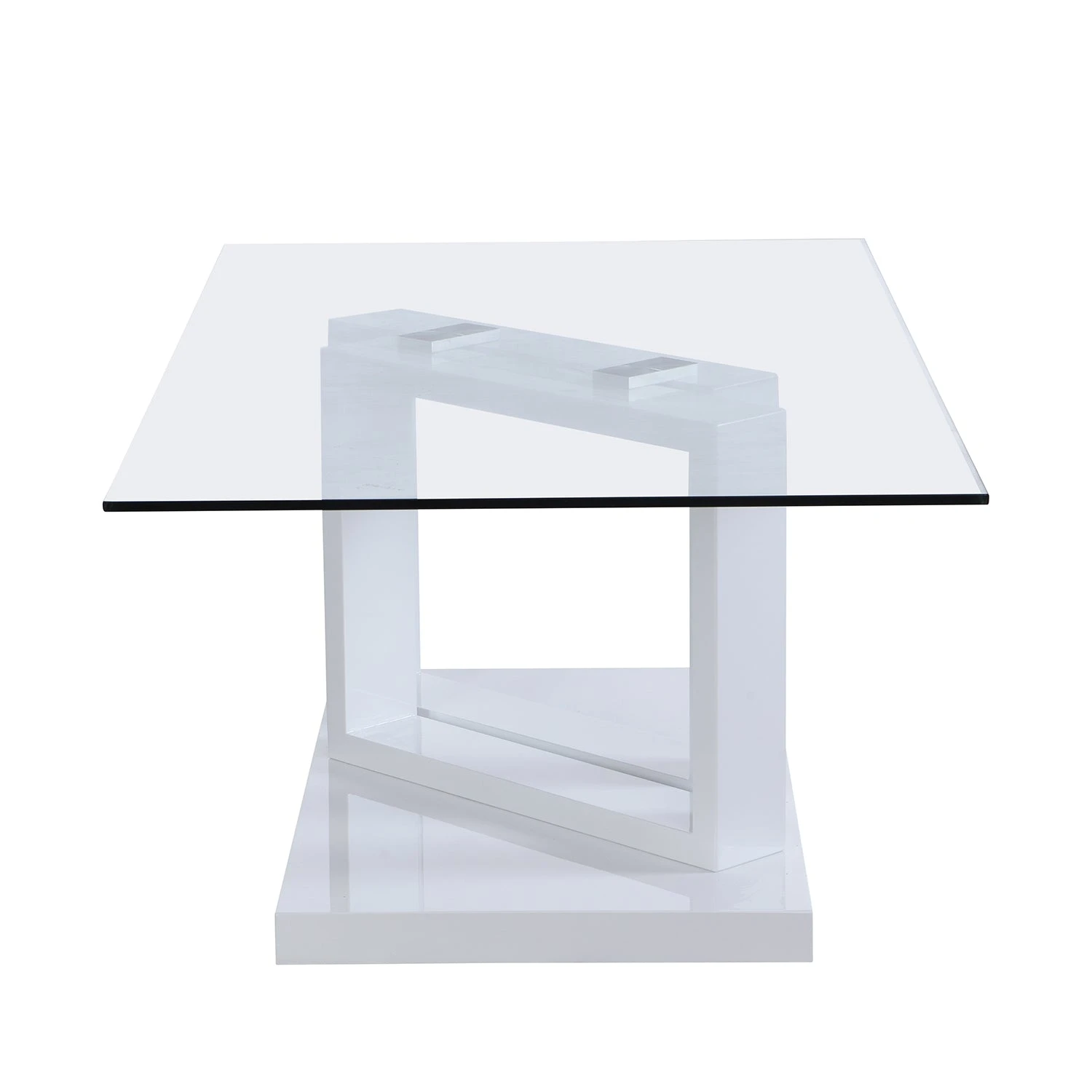 Lucent White High Gloss And Glass Top Coffee Table 8 Lucent White High Gloss And Glass Top Coffee Table - Image 6