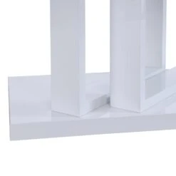 Lucent White High Gloss And Glass Top Coffee Table 20 Lucent White High Gloss And Glass Top Coffee Table -Entreprise Cc Shop BSD 083 WHITE detail2