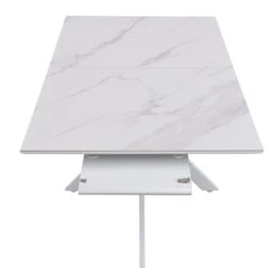 Varden White Ceramic Extending Dining Table -Entreprise Cc Shop BSD 094 WHITE detail5