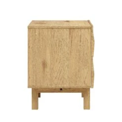 Moriko 2 Drawer Bedside Table -Entreprise Cc Shop BSD 113 OAK WB4