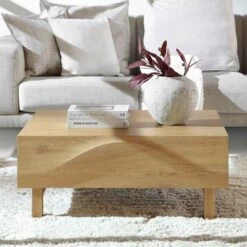 Moriko 2 Drawer Coffee Table -Entreprise Cc Shop BSD 114 OAK scene2