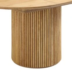 Maru Round 4-6 Seater Extending Oak Pedestal Dining Table, Oak -Entreprise Cc Shop BSD 135 OAK detail3