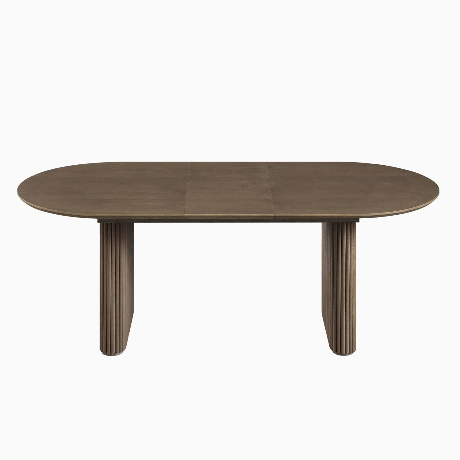Maru Oval 6-8 Seater Extending Oak Pedestal Dining Table, Silver Oak 12 Maru Oval 6-8 Seater Extending Oak Pedestal Dining Table, Silver Oak - Image 10
