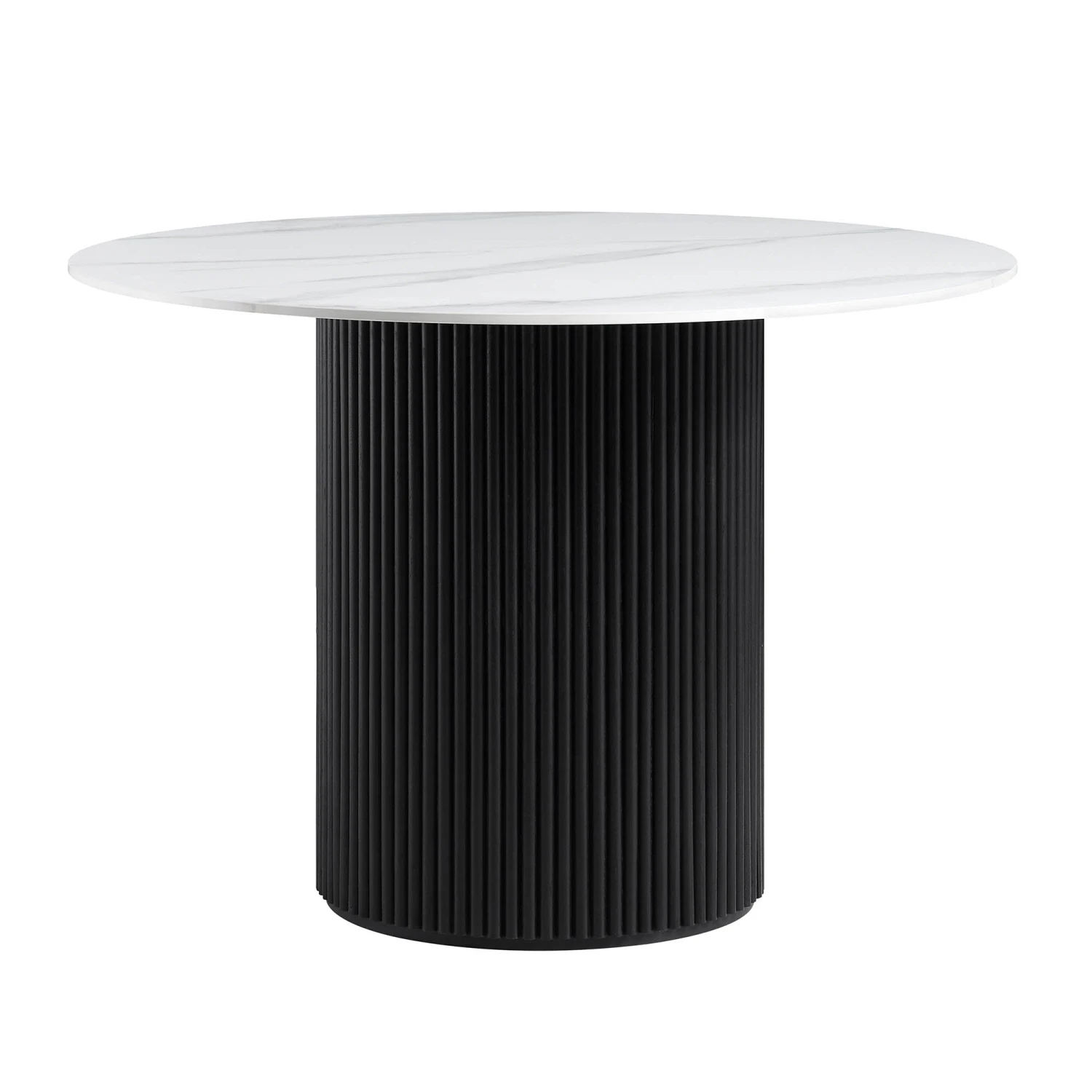 Maru Ceramic Top Black Pedestal Round Dining Table 5 Maru Ceramic Top Black Pedestal Round Dining Table - Image 3