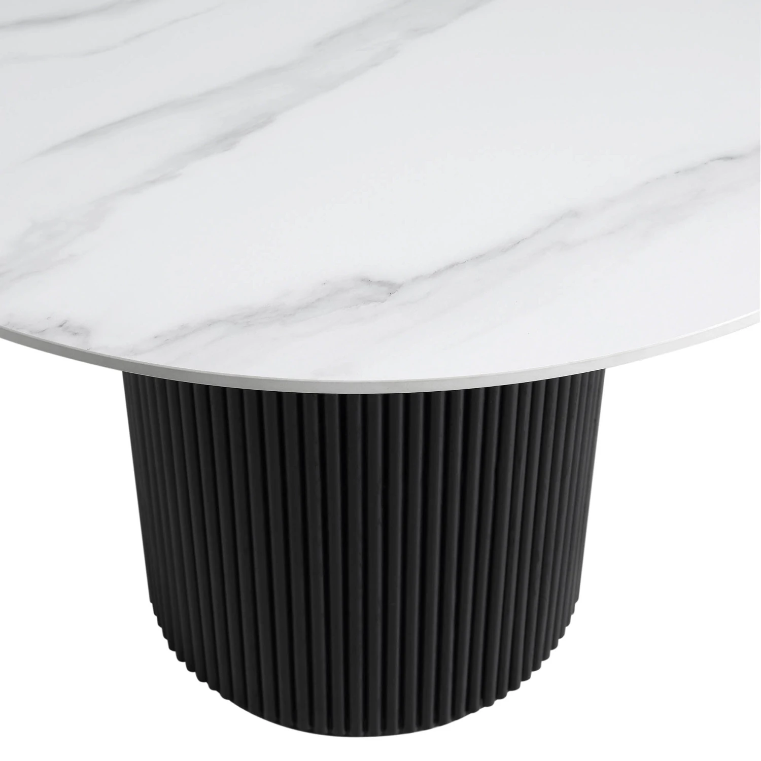Maru Ceramic Top Black Pedestal Round Dining Table 9 Maru Ceramic Top Black Pedestal Round Dining Table - Image 7