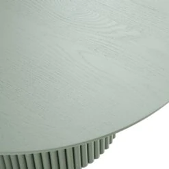 Maru Round Oak Pedestal Coffee Table, Sage Green -Entreprise Cc Shop BSD 138 SAGE detail1