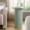 Maru Oak Round Side Table, Sage Green 2 Maru Oak Round Side Table, Sage Green -Entreprise Cc Shop BSD 139 SAGE main