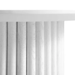 Maru Oak Round Side Table, Washed White -Entreprise Cc Shop BSD 139 WHITE detail3