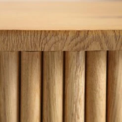 Maru Oak Round Coffee Table With Storage, Oak -Entreprise Cc Shop BSD 140 OAK detail5