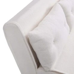 Algo Sofabed With Cushions In Beige Teddy Fabric 2 Seater -Entreprise Cc Shop D021B BEIGE TEDDY detail1