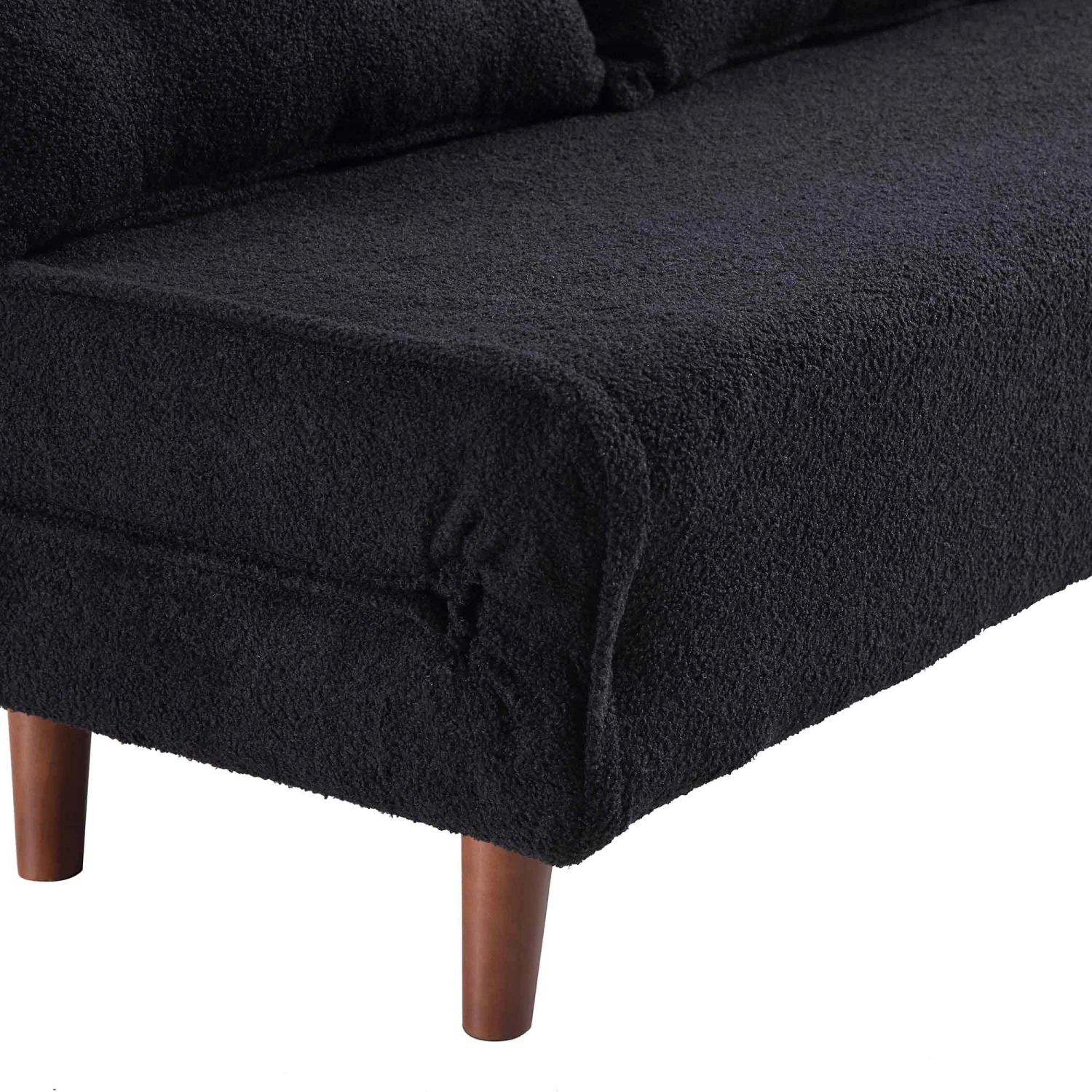 Algo Sofabed With Cushions In Charcoal Teddy Fabric 2 Seater 17 Algo Sofabed With Cushions In Charcoal Teddy Fabric 2 Seater - Image 15