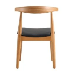 Arley Set Of 2 Beech Wood Dining Chairs, Natural And Black 22 Arley Set Of 2 Beech Wood Dining Chairs, Natural And Black -Entreprise Cc Shop DCH 007 NAT BLACKPU 2P WB6