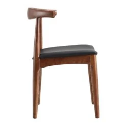 Arley Set Of 2 Beech Wood Dining Chairs, Walnut And Black 20 Arley Set Of 2 Beech Wood Dining Chairs, Walnut And Black -Entreprise Cc Shop DCH 007 WALNUT BLACKPU 2P WB4