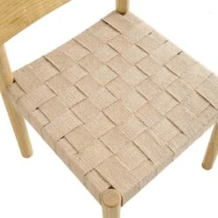 Ditton Set Of 2 Elm Wood And Jute Dining Chairs, Natural 22 Ditton Set Of 2 Elm Wood And Jute Dining Chairs, Natural -Entreprise Cc Shop DCH 086 NAT 2P detail2