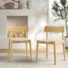 Ditton Set Of 2 Elm Wood And Jute Dining Chairs, Natural -Entreprise Cc Shop DCH 086 NAT 2P main