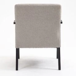 Hatton Steel Frame Boucle Accent Chair (Grey) 24 Hatton Steel Frame Boucle Accent Chair (Grey) -Entreprise Cc Shop DCH 1064A LGREY BOUCLE 9