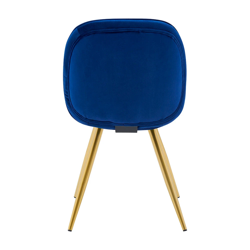 Set Of 2 Cosford Diamond Stitch Dining Chairs (Blue Velvet) 7 Set Of 2 Cosford Diamond Stitch Dining Chairs (Blue Velvet) - Image 5