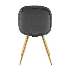 Set Of 2 Cosford Diamond Stitch Dining Chairs (Grey Velvet) 13 Set Of 2 Cosford Diamond Stitch Dining Chairs (Grey Velvet) -Entreprise Cc Shop DCH 2092B GREY VEL 2P 4