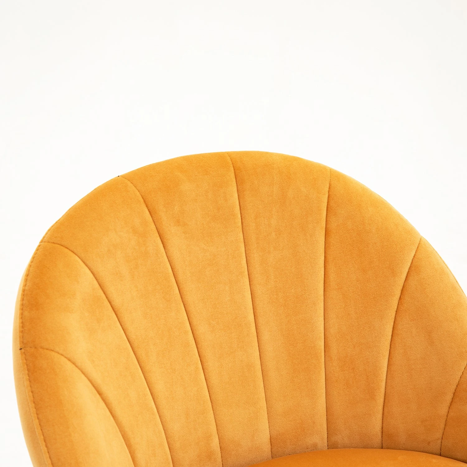 Milverton Pair Of 2 Velvet Dining Chairs With Golden Chrome Legs (Mustard) 11 Milverton Pair Of 2 Velvet Dining Chairs With Golden Chrome Legs (Mustard) - Image 9