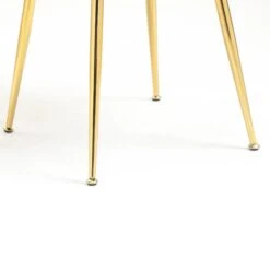 Milverton Pair Of 2 Velvet Dining Chairs With Golden Chrome Legs (Mustard) 25 Milverton Pair Of 2 Velvet Dining Chairs With Golden Chrome Legs (Mustard) -Entreprise Cc Shop DCH 2113 MUSTARD VEL 2P detail4