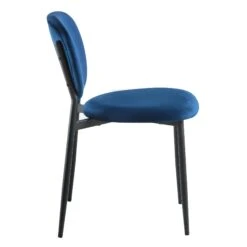 Kelmarsh Set Of 2 Navy Blue Velvet Upholstered Dining Chairs 19 Kelmarsh Set Of 2 Navy Blue Velvet Upholstered Dining Chairs -Entreprise Cc Shop DCH 2128 NAVY VEL 2P WB4
