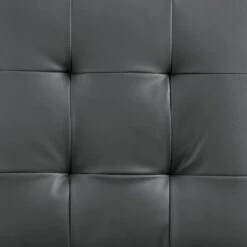 Keyston Set Of 2 Dark Grey PU Leather Upholstered Dining Chairs With Chrome Legs 20 Keyston Set Of 2 Dark Grey PU Leather Upholstered Dining Chairs With Chrome Legs -Entreprise Cc Shop DCH 2140 DARKGREY PU 2P detail2