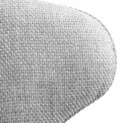 Langham Set Of 2 Grey Woven Fabric Carver Dining Chairs With Fluted Back -Entreprise Cc Shop DCH 2143 GREY WOV 2P detail3