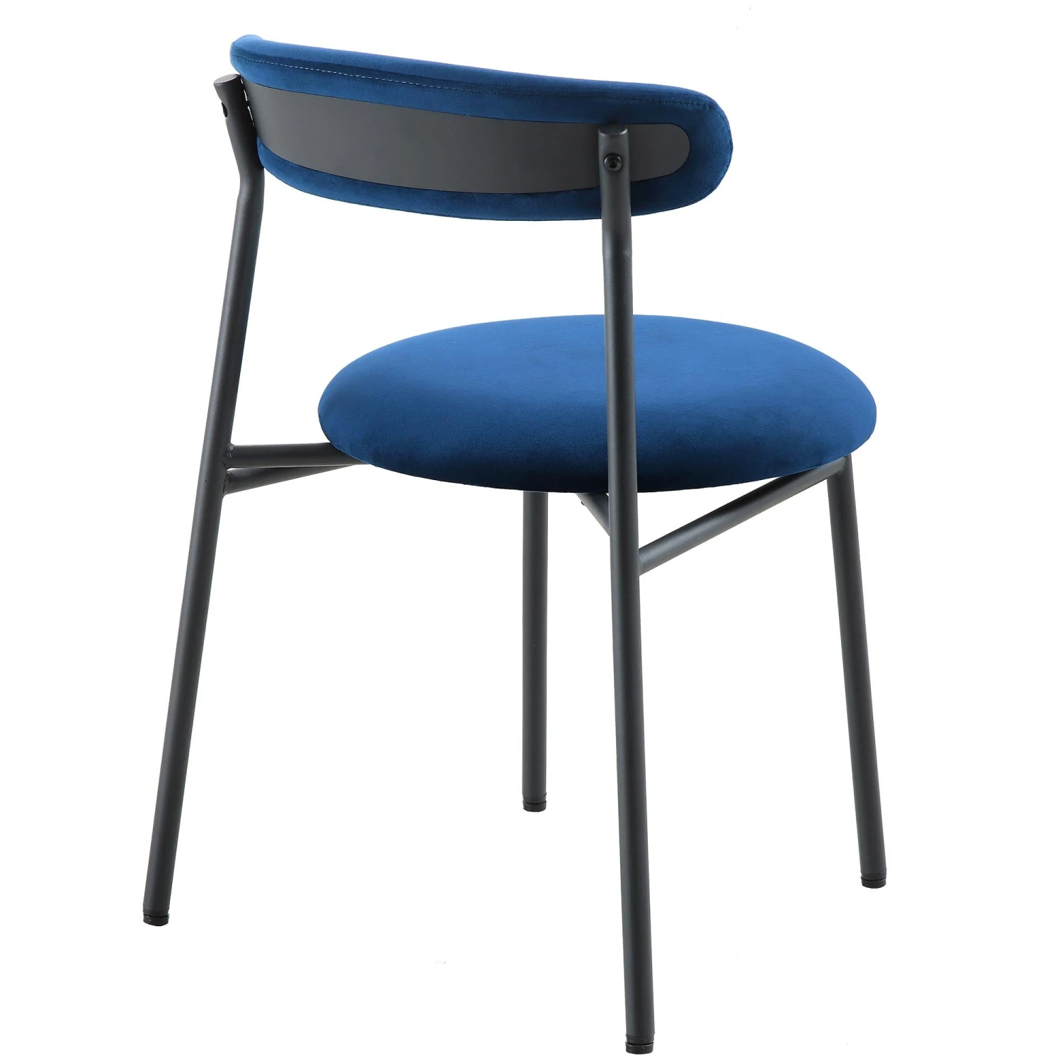 Donna Set Of 2 Navy Blue Velvet Dining Chairs 9 Donna Set Of 2 Navy Blue Velvet Dining Chairs - Image 7