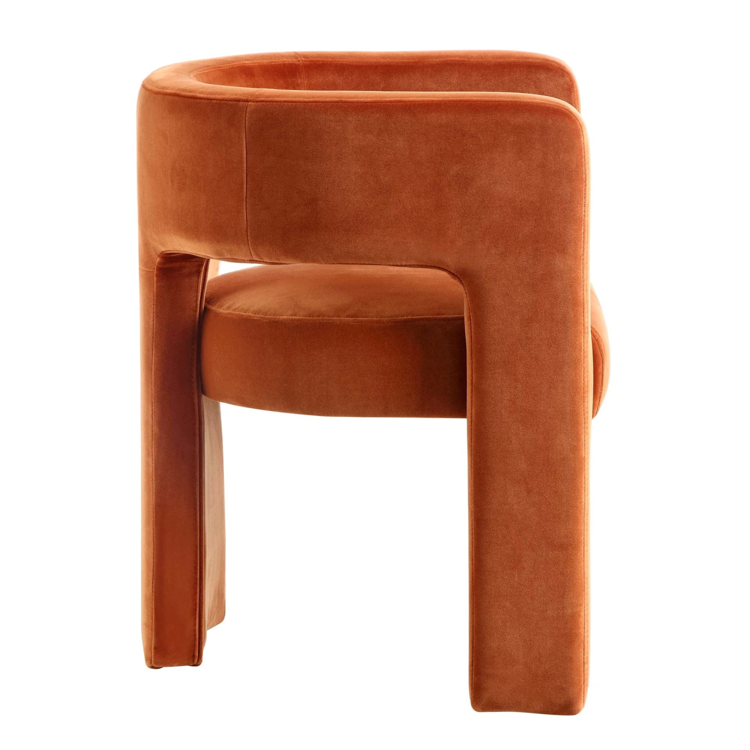 Greenwich Rust Velvet Dining Chair 8 Greenwich Rust Velvet Dining Chair - Image 6