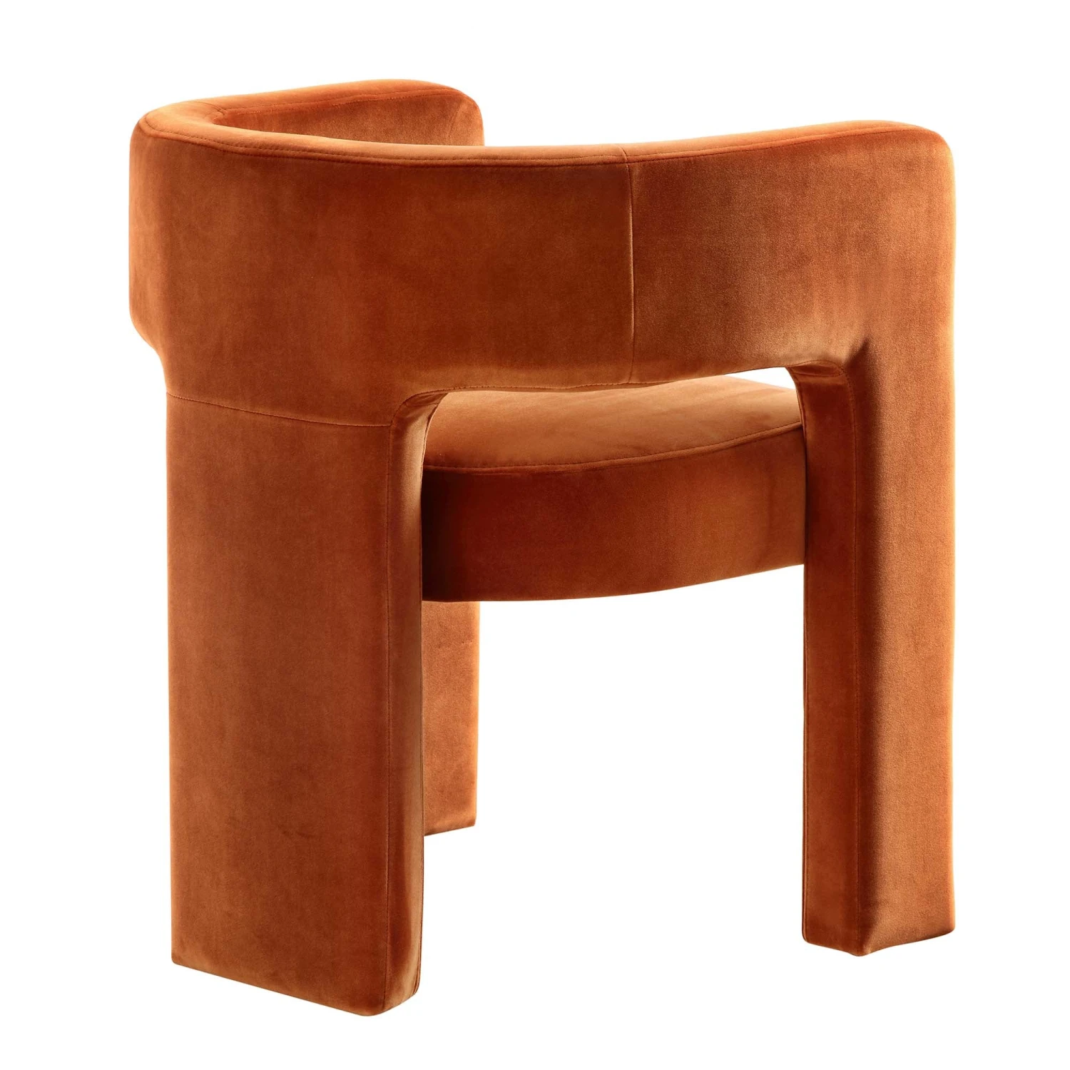 Greenwich Rust Velvet Dining Chair 9 Greenwich Rust Velvet Dining Chair - Image 7