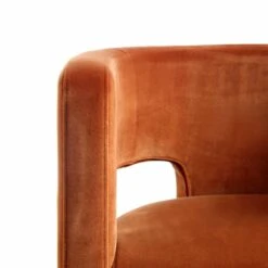 Greenwich Rust Velvet Dining Chair 23 Greenwich Rust Velvet Dining Chair -Entreprise Cc Shop DCH 2159 RUST VEL detail4
