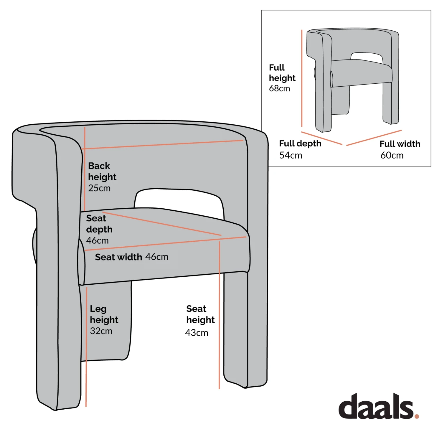 Greenwich Rust Velvet Dining Chair 7 Greenwich Rust Velvet Dining Chair - Image 5