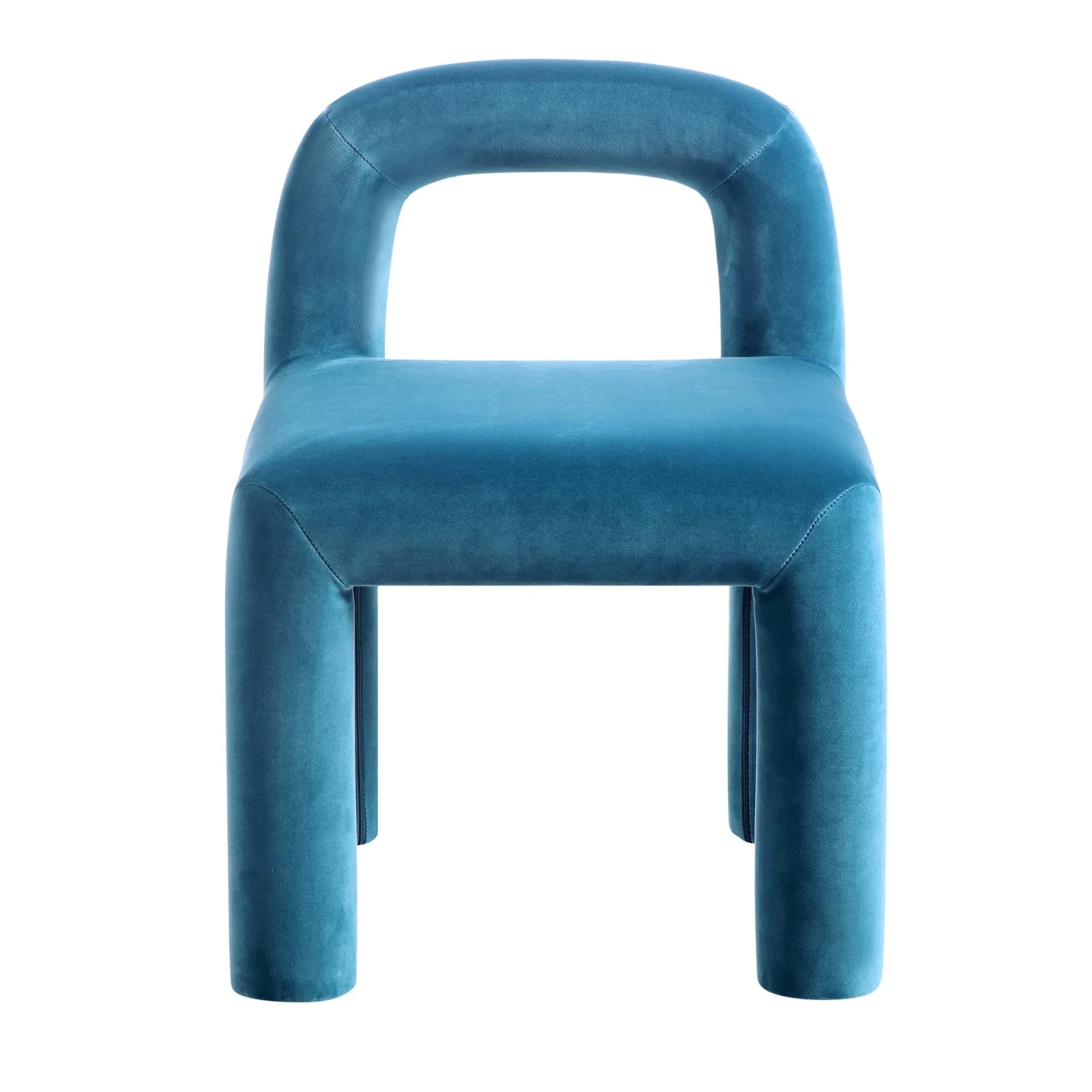 Libby Air Force Blue Velvet Dining Chair 6 Libby Air Force Blue Velvet Dining Chair - Image 4