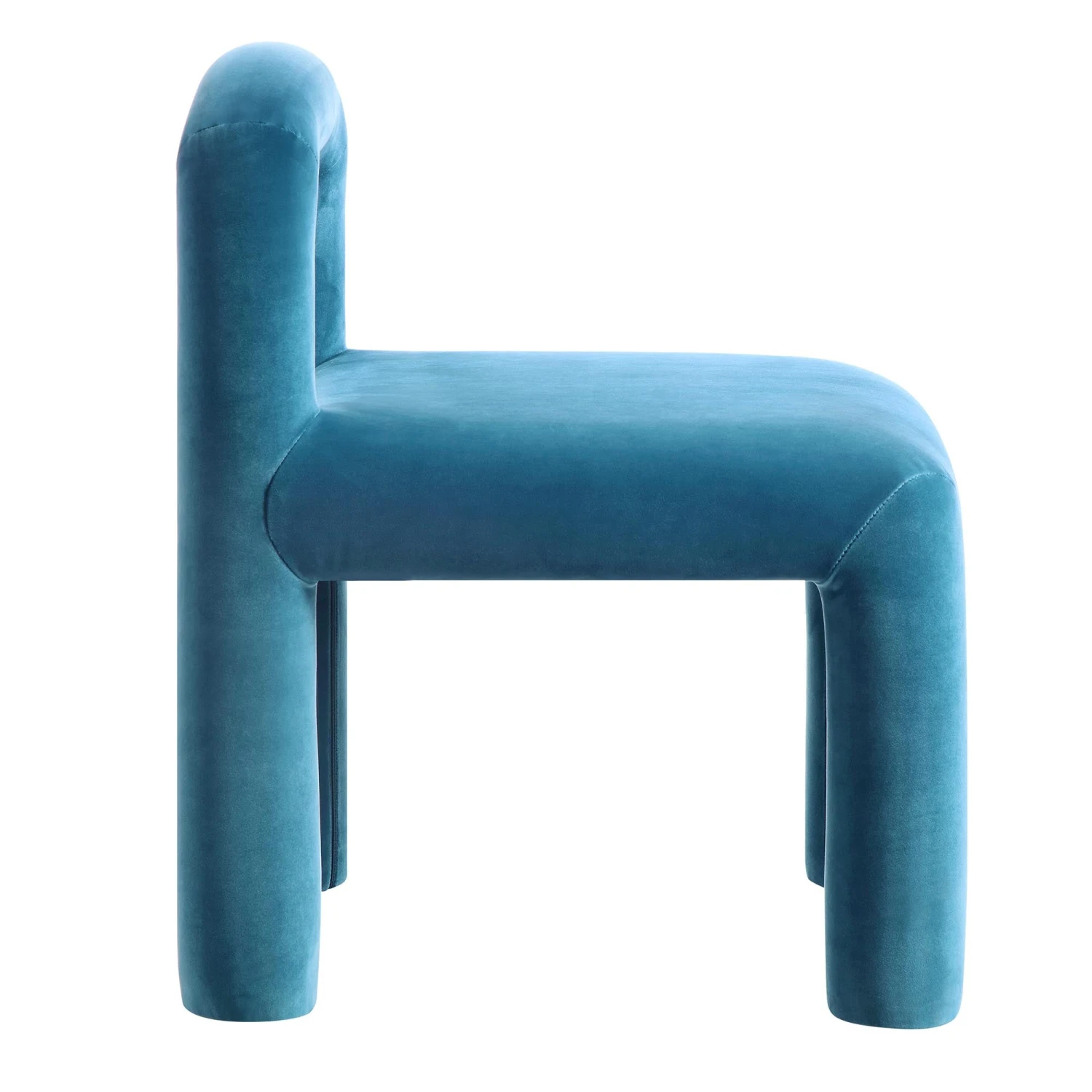 Libby Air Force Blue Velvet Dining Chair 7 Libby Air Force Blue Velvet Dining Chair - Image 5