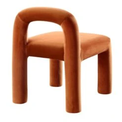 Libby Rust Velvet Dining Chair -Entreprise Cc Shop DCH 2160 RUST VEL WB4