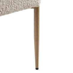 Fulbourn Taupe Boucle Dining Chair With Natural Wood Effect Legs -Entreprise Cc Shop DCH 2162 TAUPE BOUCLE NAT detail4
