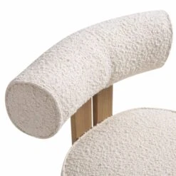 Ophelia Ecru Boucle Dining Chair -Entreprise Cc Shop DCH 2187 ECRU BOU detail1