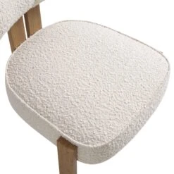 Ophelia Ecru Boucle Dining Chair -Entreprise Cc Shop DCH 2187 ECRU BOU detail2