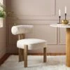 Ophelia Ecru Boucle Dining Chair 1 Ophelia Ecru Boucle Dining Chair -Entreprise Cc Shop DCH 2187 ECRU BOU main