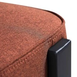 Ophelia Terracotta Fabric Dining Chair -Entreprise Cc Shop DCH 2187 TERRA FAB BLACK detail3